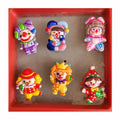 Novelty Cartoon Clown Resin Flatback Cabochons Mini Circus Slime Beads for Scrapbooking Phone Case Hair Clip Decoration