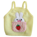 Maychan Breathable Fashion Dog Vest Cat Pet Clothes Spring Summer Rabbit Pattern Dog Pet Clothes