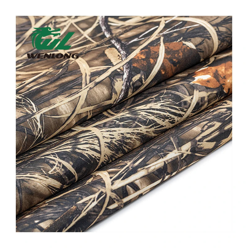 100%Poly 5*5 72T 600D PVC Camouflage Oxford Woven Fabric Water Resistant Anti-Static Anti-Pill Realtree Camo Print Girls Bags