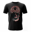 Fashionable New Arrival Custom Rhinestone Skeleton Printing Ready Design Men Custom logo Apparel t Shirt