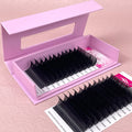 OEM ODM Cashmere Mink 0.03 0.05 Volume Lash Individual Silk Lash Extension Supplies Lash Tray Mega Matte Black Eyelash Extension