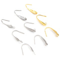 (Never Fade) 20*10mm 20pcs/Lot 316 Stainless Steel Gold Plated High Quality Earring Hooks Wire Settings Base Settings WholeSale