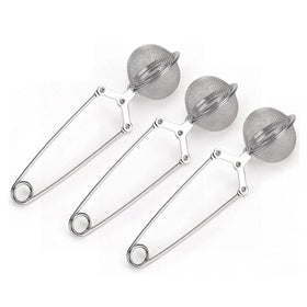 Kingwise Hot Sale Kitchen Tool Fine Mesh Filter Loose Leaf Strainer Ball Shape Stainless Steel Tea Infusers for Herbal Tea
