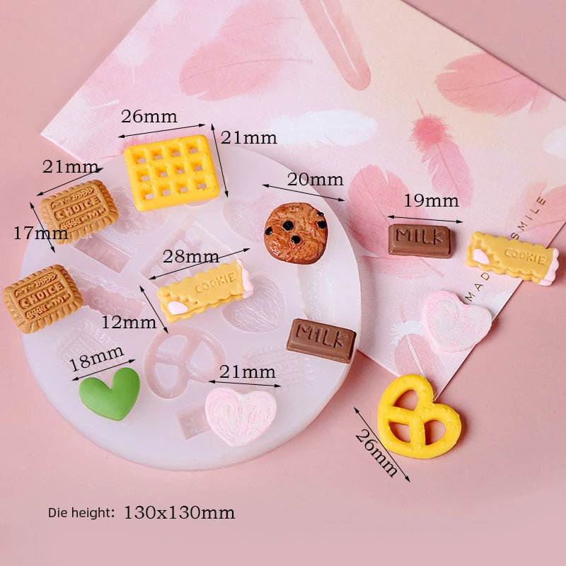 D-0031 DIY Handmade Oreo Cake Silicone Mold Cake Baking Decoration Mold Silicone Mold for Single Layer Oreo Biscuit Cake