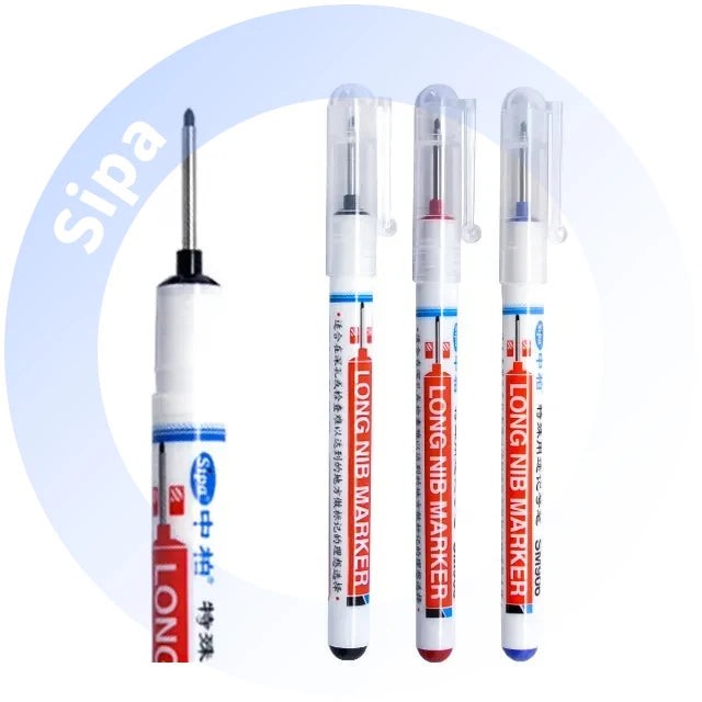 Sipa SM906 20mm Long Nib 3-Color Permanent Marker Pen Set China Trade for Sketching Permanent Marking