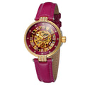 On Promotion Good Discount Forsining Fashion Women Skeleton Watch NO Logo Genuine Leather Strap Automatic Luxury Watch Ladies