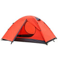 Family Lightweight Backpacking Tent 3-4 Person Double Layer Windproof Aluminum Rods Two Doors Camping for Outdoor Travel