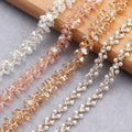 C158 1m/Lot High Quality Metal Crystal Chain for Women DIY Handmade Necklace Bracelet Jewelry Making Accessories