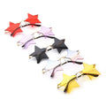 18 Colors Trendy Pentagram Sunglasses for Parties UV400 Sun Glasses with Red and Gray PC Frames Optimal for Ladies