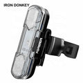 IRONDONKEY ABS Bicycle Lights Waterproof LED Headlights & Taillights for Mountain Road Bikes USB Rear Bicycle Lights