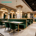 Wholesale Cheap Commercial Custom Made Restaurant Furniture Table De Fast Food Restaurant Table and Booth