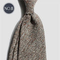 Wholesale Customization Mens Classic Stripes Light Blue Woven Silk Wool Tie Necktie
