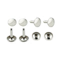 Various Sizes Double Caps Head Metal Rivet Antique Brass Silver Metal Double Cap Rivets for Garments