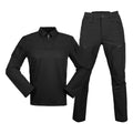 Custom Patchwork Camo Formal Tactical Combat Shirt 1/4 Zip Long Sleeve Breathable Knitted Suit