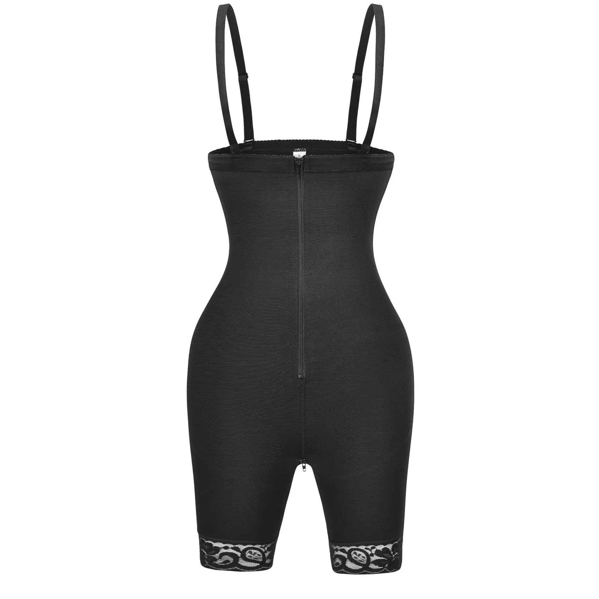 Full Body Shaper Bodysuit Compression High Waist Tummy Control Slim Plus Size Breathable Eco-Friendly Women Shapewear Zippered