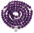 Charm 8mm Mala Beads Wrap Bracelet Necklace Healing Crystal Stone Bracelet for Yoga Buddhist Meditation Gemstone Decoration