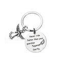 Never Ride Faster Than Your Guardian Angel Can Fly New Rider Keychain Keyring Gift for Getting Driver License