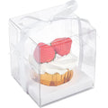 Individual Cupcake Stand Clear Cupcake Container Muffin Cupcake Box Gift Box for Food Bakery Cake