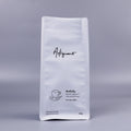 Hot-selling Build--in Zipper Coffee Bags White Food Grade Packaging with Valve Moisture-proof