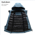 Custom Detachable Hat Waterproof Winter Down Jacket Coats for Men
