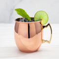 Wholesale 550ml Copper Plated 304 Stainless Steel Wine Glass Custom Logo Barware Drinking Cups Moscow Mule Mug