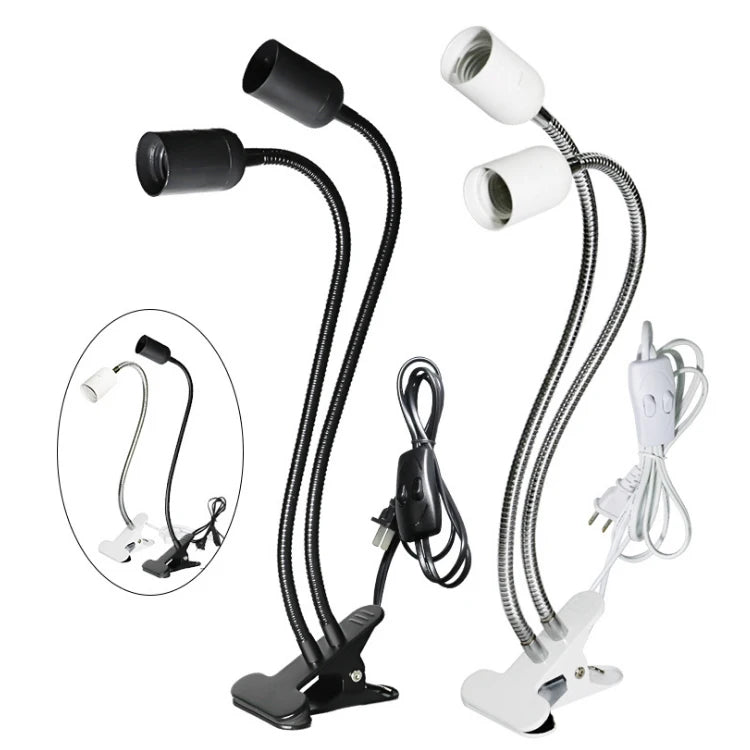 Hot Sale E27 Universal 360 Degrees Flexible Lamp Holder Clip With Plug Night Light With EU Plug Button Switch Lamp Holder
