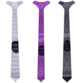Hamocigia Custom Handmade Honeycomb Emirates Mirror Low Gloss Leather Hexagon Acrylic Tie