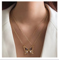 VKME New Fashion Butterfly Necklace for Women Jewelry