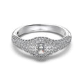 Dylam Classic Design Women Fine Jewelry Non Tarnish 925 Sterling Silver 5A Cubic Zirconia Wedding Promise Engagement Rings