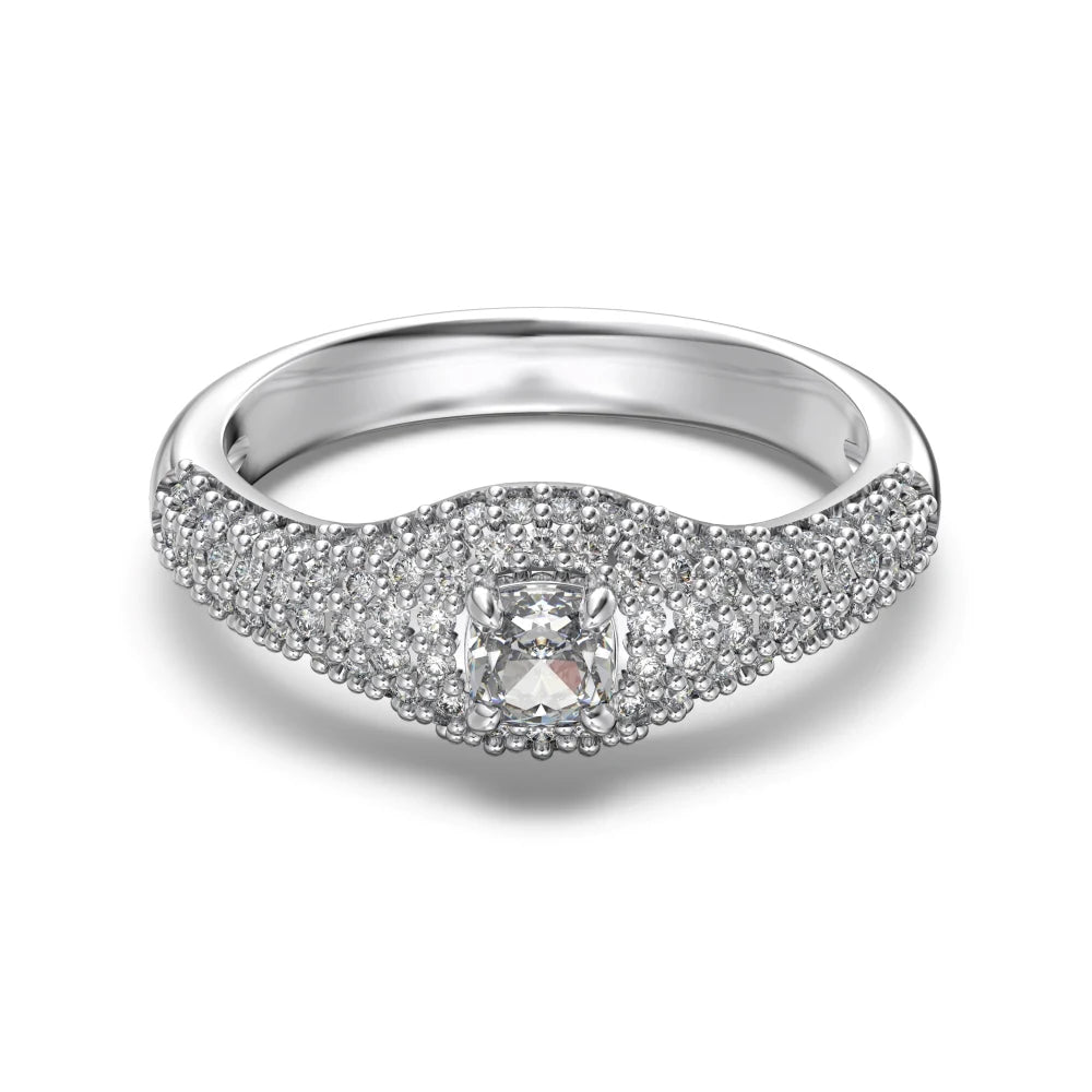 Dylam Classic Design Women Fine Jewelry Non Tarnish 925 Sterling Silver 5A Cubic Zirconia Wedding Promise Engagement Rings