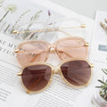 Newest Fashion Trend Simple Design Custom Made Transparent Oversized Round Frame Glasses for Men Women