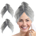 Factory Cheap Wholesale Microfiber Hair Towel Wrap Super Absorbent Soft Drying Towel Turban Towels