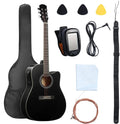 Factory Custom Beginner Level 38 40 41 Inch Basswood Acoustic Guitar with Accessories Built in 7545R Pickup