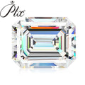 Premium Quality D 1ct Emerald Cut Loose Moissanite Gemstone Certified Moissanite ODM for Jewelry Making