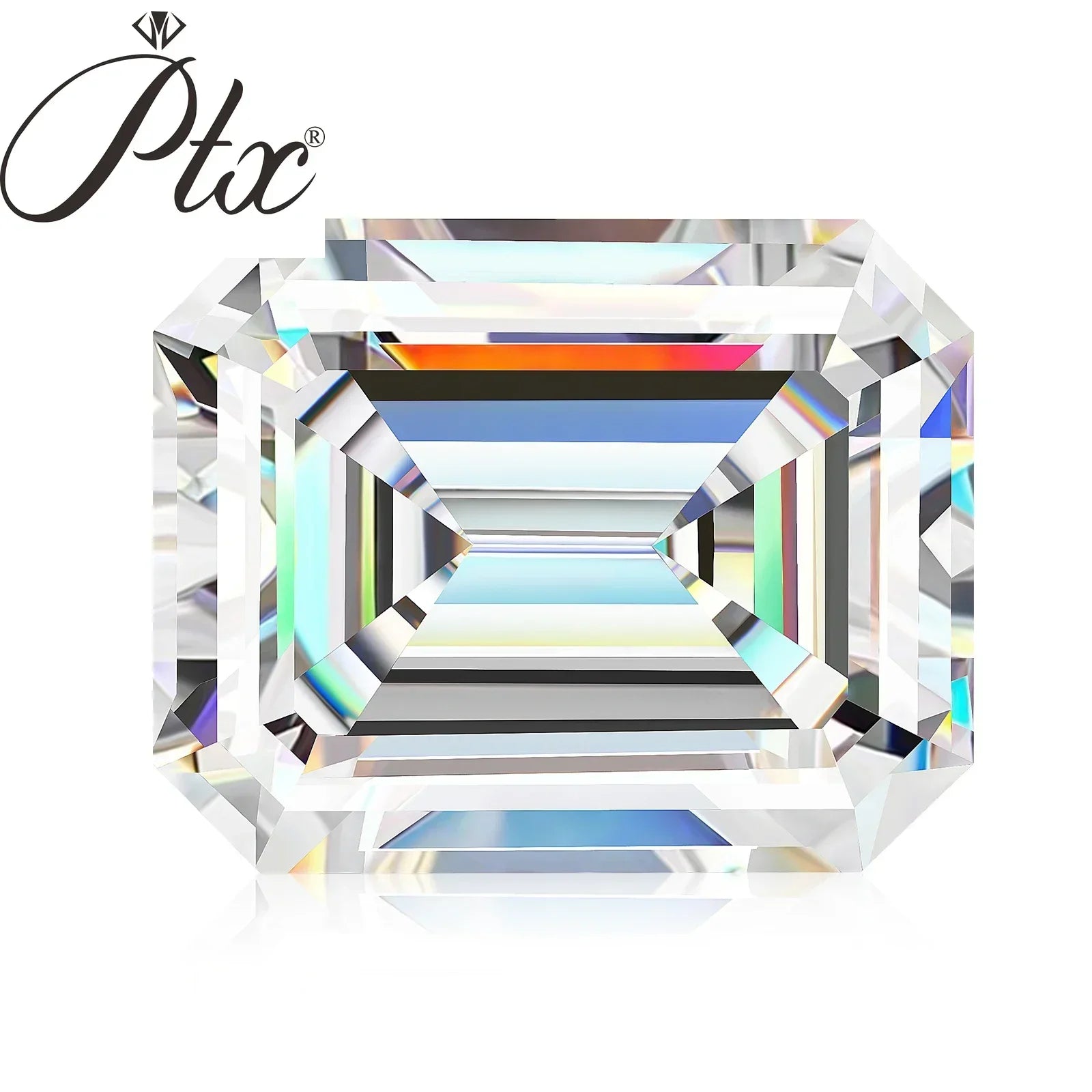 Premium Quality D 1ct Emerald Cut Loose Moissanite Gemstone Certified Moissanite ODM for Jewelry Making
