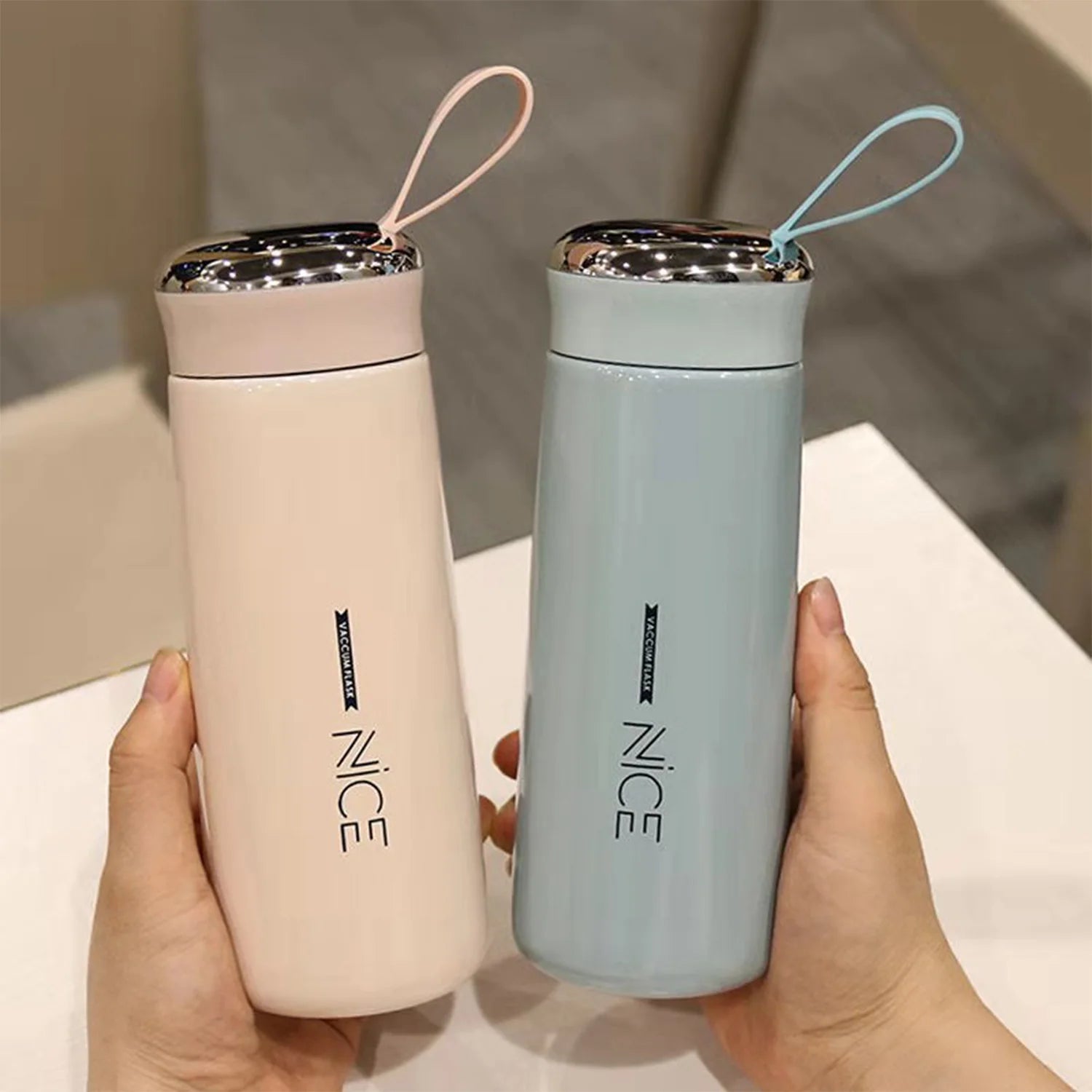 Personalized 400ml Hot Cold Sports Water Bottles Custom Outdoor Kids Advertising Plastic with Glass Liner Promotions Gifts