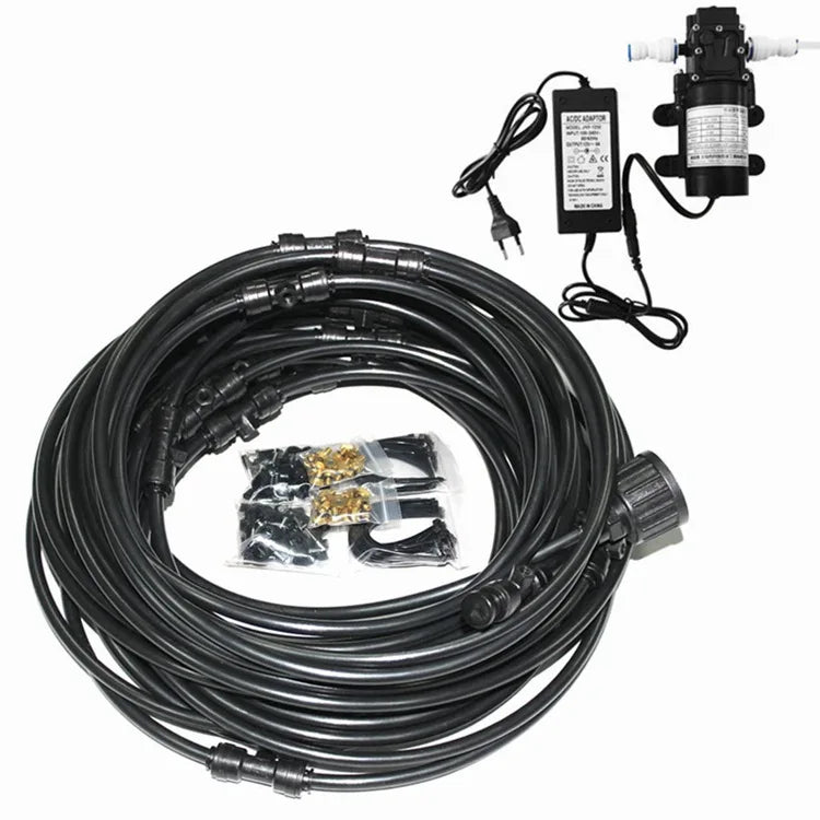 BYCO Factory Sale 20pcs Nozzles Outdoor Cooling SystemAeroponics Fog Misting System