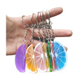 Summer Fruit Lemon Slice Charms Key Ring for Bag Mobile Phone Keychain Pendant