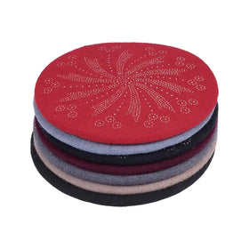 Hot Diamond Unisex Winter Warm Cashmere Wool Beret Hat Summer Spring Casual Beach Parties Boina Wholesale for Women Men