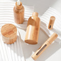 Eco Friendly Bamboo Cosmetic Packaging Set 30g 50g  Cosmetic Jar 30ml 50ml 100ml  Bamboo Spray Bottle with Bamboo Cap