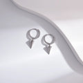 Wholesale Earrings Jewelry Rhodium Plated Punk Spike Drop Earring 925 Sterling Silver Fine Jewelry Earrings