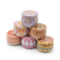 Metal Packaging Tea Tin Box Round Candle Tins Box With Lid