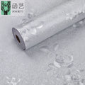 Chinese Facoty Floral Texture Metallic Wallpaper 45cm X 10 Meter Rough Flowers Wallpaper Floral Grey Home Decoration