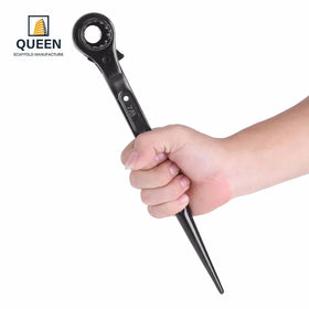19/21mm Podger Ratchet Scaffolding Spanner Carbon Steel Hight Hardness Black Phosphating Anti Rust
