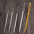 Wholesale Golden Silver Color Large Eye Blunt Sharp Point Hand Sewing Needle for Ribbon Embroidery Cross Stitch