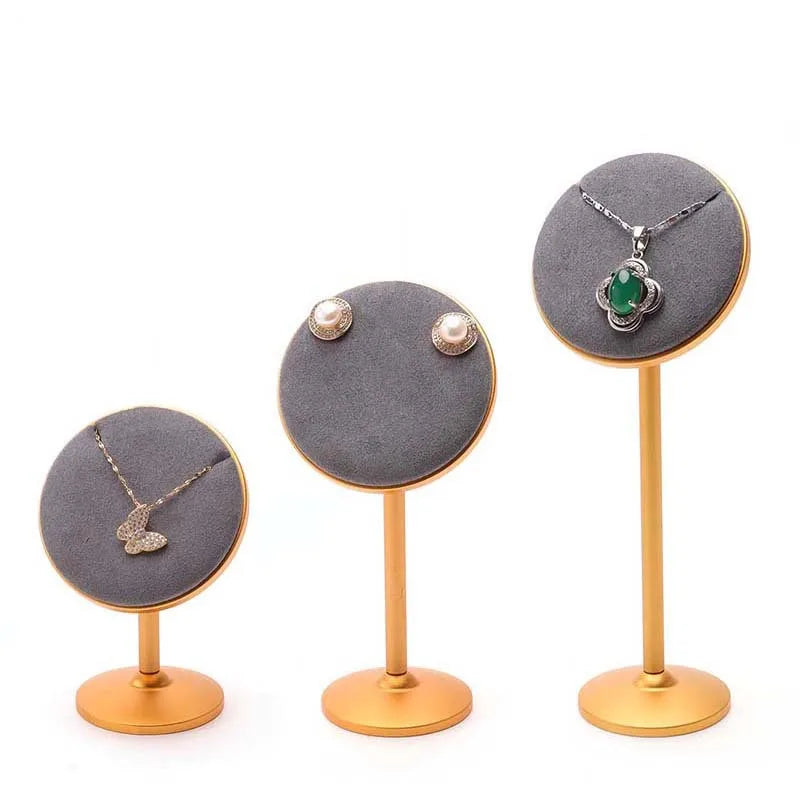 Fashion Hot Sale European Style Jewellery Shop Counter Metal Jewelry Display Necklace Stand for Live