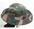 Large Brim Camouflage  Cowboy Hat High Quality Adjustable  Embroidery Fishing  Hat