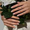 BTARTBOX Soft Gel Reusable False Fake Nails Set With Glue Wholesale Short Square Chrome French Tip Premium Press on Nails En Gel