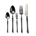 18/8 Stainless Steel Luxury Mirror Polish Colorful Golden 5-Piece Spoon Cutlery Set for Wedding & Home Use