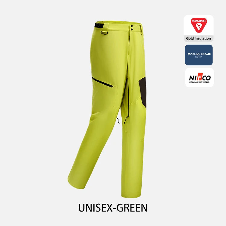 Outdoor Ski Pants Winter New Primaloft Gold 80g Waterproof Unisex Professional Fashion Ski Wear Ski Pants